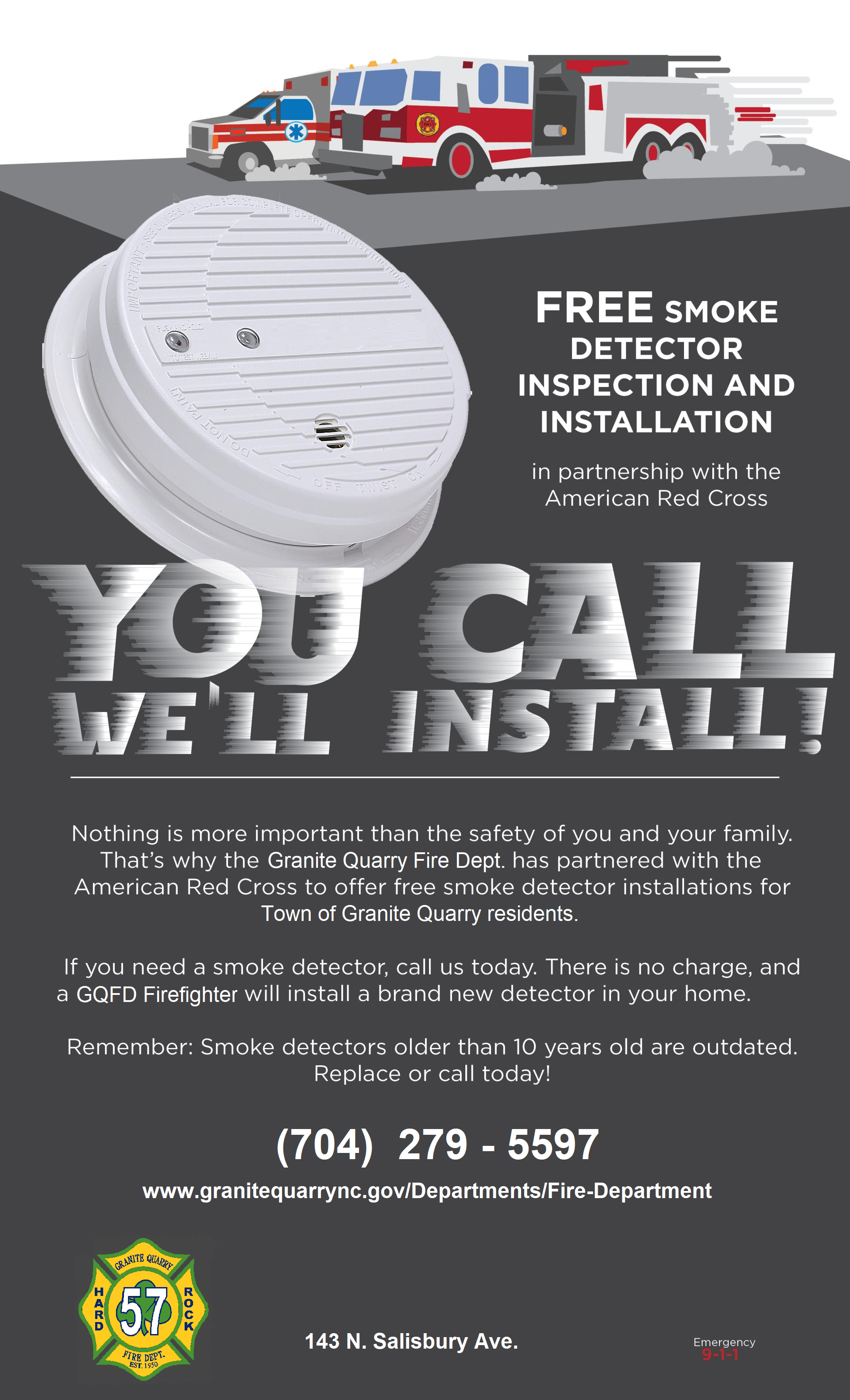 Granite Quarry, NC > Departments > Fire Department